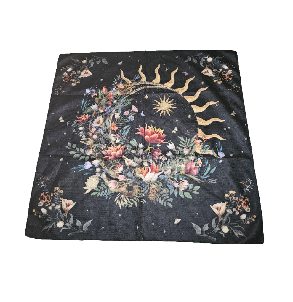 Floral/Sun - Tarot Tablecloth
