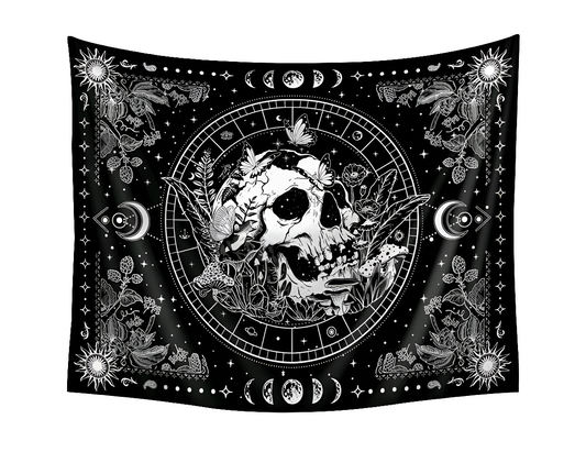 Celestial Skull Tapestry